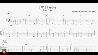 Gloria Gaynor - I Will Survive - Guitar Pro Tab