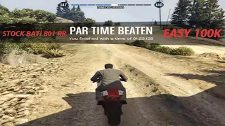 GTA 5 Online Time Trial With Stock Bati 801 RR (Calafia Way)