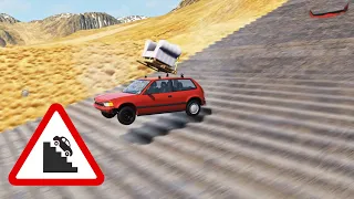 BeamNG Drive - Cars vs Stairs #7