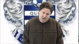 Darren Farley as Harry Redknapp with his thoughts on Top Goalscorer Matthew Robinson