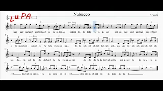 Va pensiero (Nabucco) - Flauto dolce - Note - Spartito - Karaoke - Recorder - Instrumental.