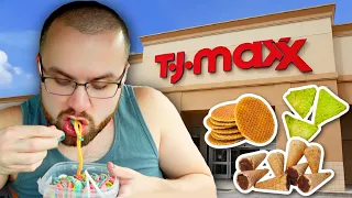 Eating Only T.J. MAXX Food For 24 HOURS Challenge!