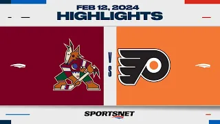 NHL Highlights | Coyotes vs. Flyers - February 12, 2024