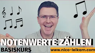 Rhythmen ZÄHLEN | Notenwerte auszählen | Rhythmus richtig definieren | Basiskurs