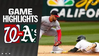 Nationals vs. A's Game Highlights (4/13/24) | MLB Highlights