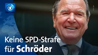 SPD: Keine Parteistrafe für Schröder