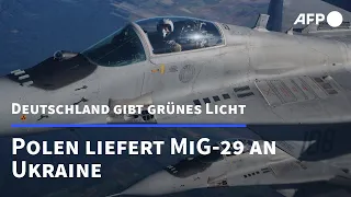 Deutschland billigt Lieferung von MiG-29-Kampfjets durch Polen an Ukraine | AFP