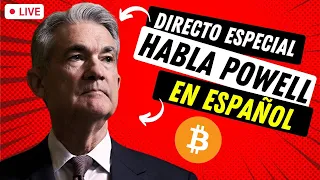 🔴 DIRECTO: Jerome Powell en Español TRADUCIDO ➤ Análisis de Bitcoin (sigue la caída)