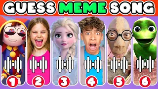 GUESS MEME  SONG & WHO'S SINGING|Lay Lay,King Ferran,Salish Matter,MrBeast,Elsa,Kung Fu Panda ,Tenge