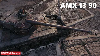 AMX 13 90 | 5k+Урона | Размотал пол команды на городском карте | World of Tanks