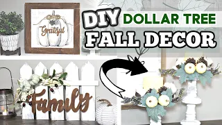 DIY DOLLAR TREE FALL DECOR 2020 | *NEW* Farmhouse Dollar Tree DIY FALL Ideas | Krafts by Katelyn