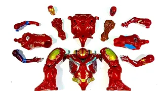 Assembling Marvel's Iron Man vs Spider-Man vs Hulk Buster Avengers Toys