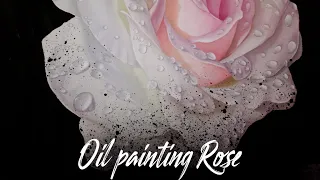 ГИПЕРРЕАЛИЗМ | Картина маслом РОЗА | Oil painting ROSE