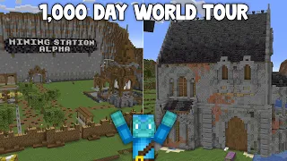 1,000 Day Minecraft World Tour [World Download in Description]