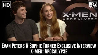 Sophie Turner & Evan Peters - X-Men Apocalypse Exclusive Interview