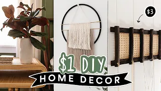 DIY $1 DOLLAR STORE HOME DECOR You Actually Want To Make! *Cute + Easy*