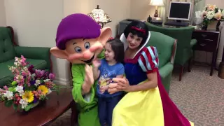 Meeting Dopey and Snow White