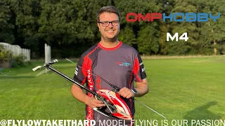 OMPHOBBY M4 relaxed LOW RPM flight - Max Gust