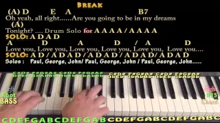 Golden Slumbers/Carry That Weight/The End (Beatles) Piano Cover Lesson with Chords/Lyrics