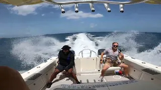 Fast and furious on a 32 World Cat in Puerto Rico. This boat is awesome!