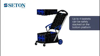 Explore the V Cart Folding Trolley with Collapsible Basket