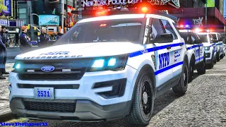 Playing GTA 5 As A POLICE OFFICER City Patrol| NYPD LC|| GTA 5 Lspdfr Mod| 4K