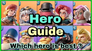 Which hero is best in Whiteout Survival | All basic and advance hero guide | Ultimate tips