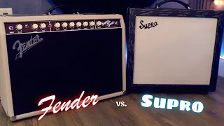 Fender vs. Supro Shootout! Fender Super-Sonic 22 vs. Supro Royale