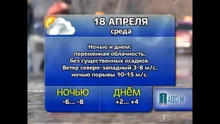 Погода 18, 19, 20 апреля