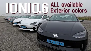 Best color for IONIQ 6? – Choose yours here! All exterior colors outdoors, under sunlight