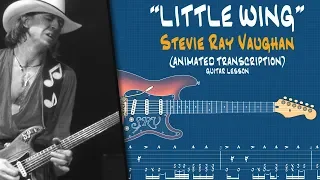 STEVIE RAY VAUGHAN - LITTLE WING - Guitar Lesson Animated Tab - How to play