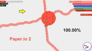 Paper.io 2 Map Control: 100.00%