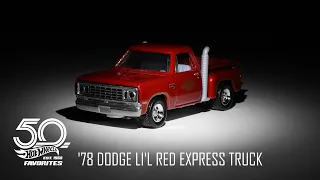 Hot Wheels 50th Favorites - '78 Dodge Li'I Red Express Truck [2018]
