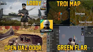 PUBG NEW STATE LOBBY | TROI 2051 MAP | UAZ DOOR OPEN SYSTEM | GREEN FLAR | SHIELD