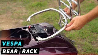 Vespa LX - Rear Rack Removal / Installation | Mitch's Scooter Stuff