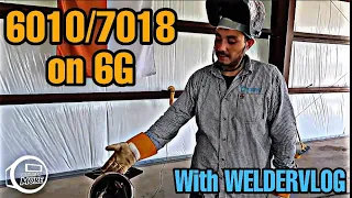 Stick welding 6010/7018 on 6G