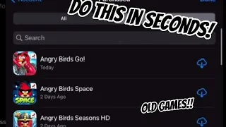How to get an old Angry Birds game on your Apple device