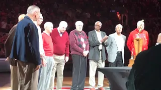 Bob Knight honored with 1960 OSU basketball team