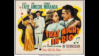 Carmen Miranda in That Night in Rio - 1941- Alice Faye ' That Chica Chica Boom Chic '