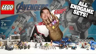 WAR MACHINE BUSTER - ALL LEGO Avengers Endgame Sets 76124 - Time-lapse Speed Build & Review!