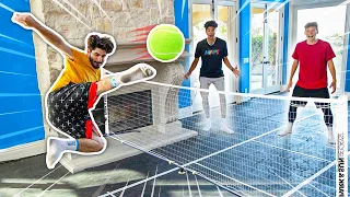 Crazy Indoor 3v3 Soccer Tennis Challenge!