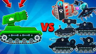 RARE TANK BARRACUDA vs ALL TANK BOSSES - Hills of Steel! Tank Fight Game.