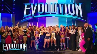 The Women's Division celebrates historic night with Ronda Rousey: WWE Evolution 2018 (WWE Network)