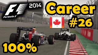 F1 2014 Career Part 26 - 100% Canadian Grand Prix Race - Ultra Mod