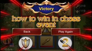 clash of kings : chess event , offensive & defensive tactic that can make you win