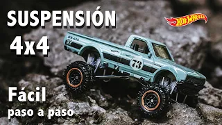 Como hacer SUSPENSION para Hot Wheels 4x4 custom 😎✅