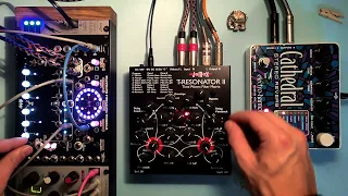 Exploring Jomox T-Resonator II + 4MS SWN + EHX Cathedral