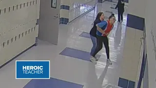 Lifesaver: Texas teacher rushes to perform Heimlich on choking student