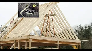 How to frame a Gable roof . Full demonstration on layout, cut, and assembly.