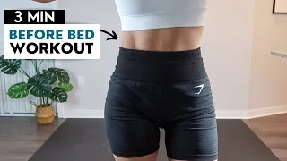 3 MINUTE BEFORE BED ABS WORKOUT  l Flat Belly Routine